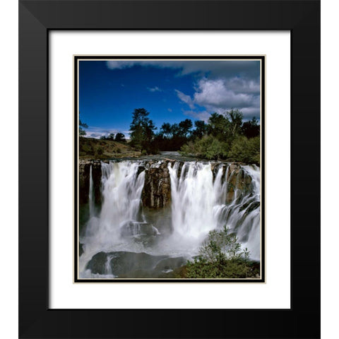 Oregon Niagara Black Modern Wood Framed Art Print with Double Matting by Leahy, Ike