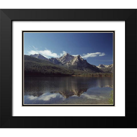Lake Stanley Black Modern Wood Framed Art Print with Double Matting by Leahy, Ike
