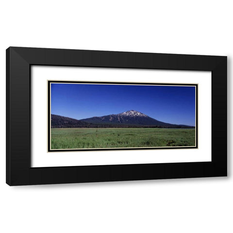Mt. Bachelor Black Modern Wood Framed Art Print with Double Matting by Leahy, Ike