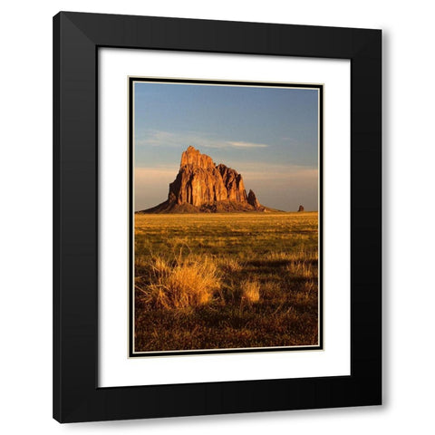Ship Rock V Black Modern Wood Framed Art Print with Double Matting by Leahy, Ike