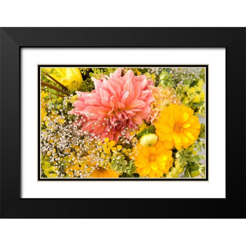 Summer Bouquet I Black Modern Wood Framed Art Print with Double Matting by Love, Maureen