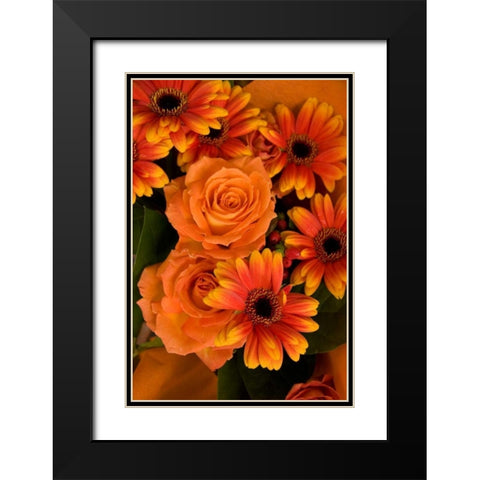 Summer Bouquet III Black Modern Wood Framed Art Print with Double Matting by Love, Maureen