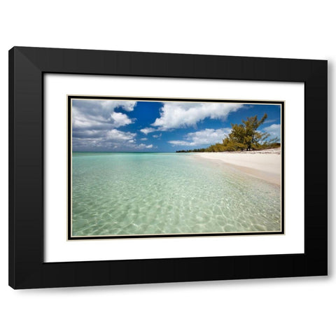 Deep Creek Shoreline Black Modern Wood Framed Art Print with Double Matting by Malvin, Larry