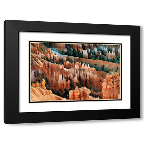 Bryce Spires I Black Modern Wood Framed Art Print with Double Matting by Malvin, Larry