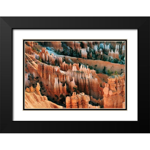 Bryce Spires I Black Modern Wood Framed Art Print with Double Matting by Malvin, Larry