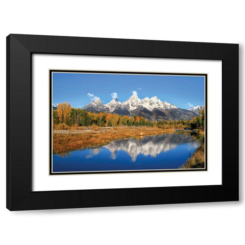 Schwabacher Landing Black Modern Wood Framed Art Print with Double Matting by Malvin, Larry
