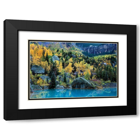Bridal Veil I Black Modern Wood Framed Art Print with Double Matting by Malvin, Larry