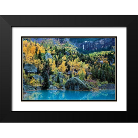 Bridal Veil I Black Modern Wood Framed Art Print with Double Matting by Malvin, Larry