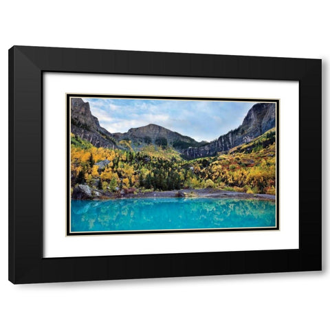 Bridal Veil II Black Modern Wood Framed Art Print with Double Matting by Malvin, Larry