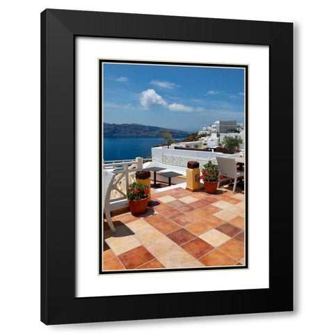 Terra Cotta Deck Caldera Black Modern Wood Framed Art Print with Double Matting by Malvin, Larry