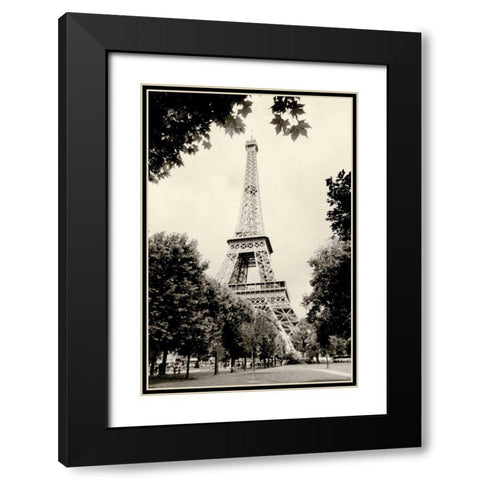 Eiffel Tower I Black Modern Wood Framed Art Print with Double Matting by Melious, Amy