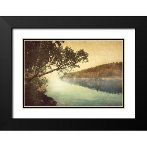 Sunset I Black Modern Wood Framed Art Print with Double Matting by Melious, Amy