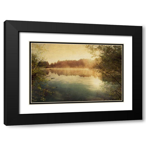 Sunset II Black Modern Wood Framed Art Print with Double Matting by Melious, Amy