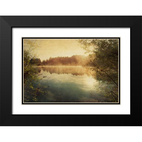 Sunset II Black Modern Wood Framed Art Print with Double Matting by Melious, Amy