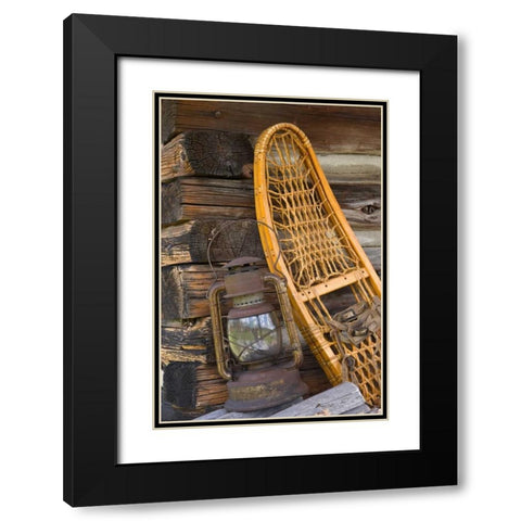 Fishing Cabin II Black Modern Wood Framed Art Print with Double Matting by Mahan, Kathy