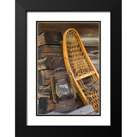 Fishing Cabin II Black Modern Wood Framed Art Print with Double Matting by Mahan, Kathy