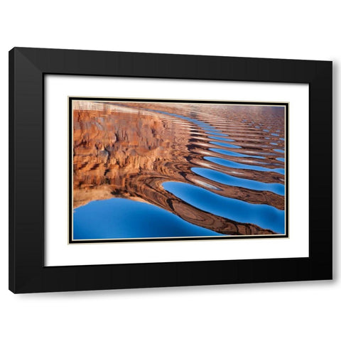 Lake Powell I Black Modern Wood Framed Art Print with Double Matting by Mahan, Kathy