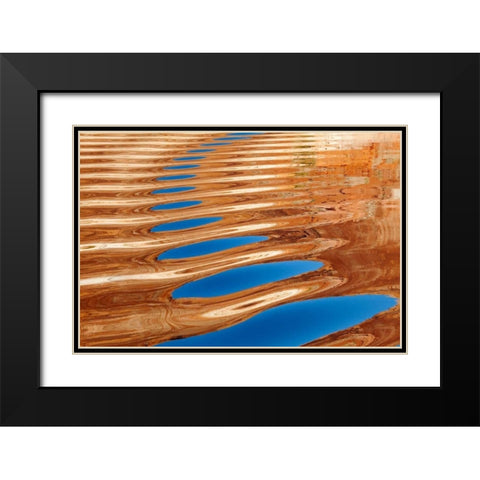 Lake Powell III Black Modern Wood Framed Art Print with Double Matting by Mahan, Kathy