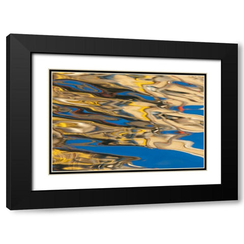 Water Reflections I Black Modern Wood Framed Art Print with Double Matting by Mahan, Kathy