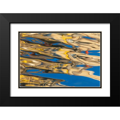 Water Reflections I Black Modern Wood Framed Art Print with Double Matting by Mahan, Kathy