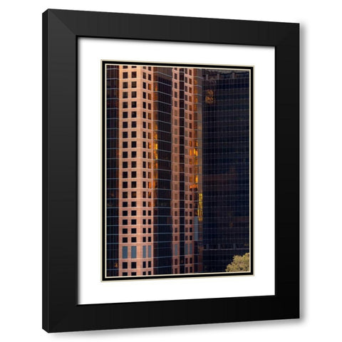 San Diego Windows II Black Modern Wood Framed Art Print with Double Matting by Mahan, Kathy