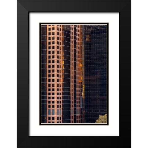 San Diego Windows II Black Modern Wood Framed Art Print with Double Matting by Mahan, Kathy