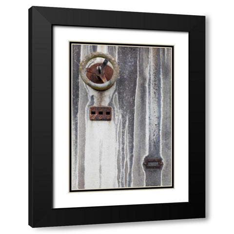 Old Electrical Panel I Black Modern Wood Framed Art Print with Double Matting by Mahan, Kathy