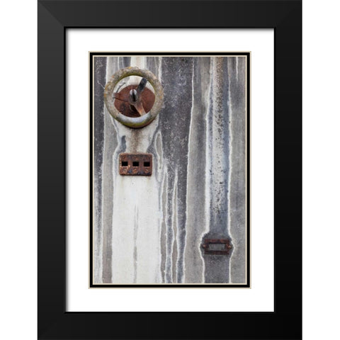 Old Electrical Panel I Black Modern Wood Framed Art Print with Double Matting by Mahan, Kathy