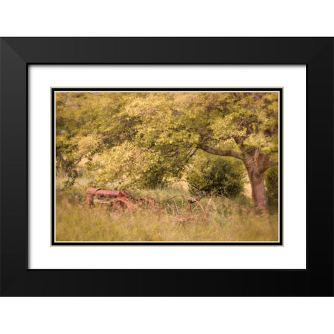 Old Tractor I Black Modern Wood Framed Art Print with Double Matting by Mahan, Kathy