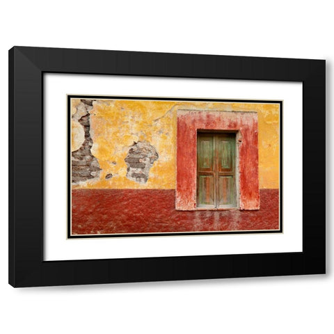 Colorful Window Black Modern Wood Framed Art Print with Double Matting by Mahan, Kathy