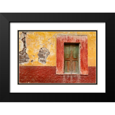 Colorful Window Black Modern Wood Framed Art Print with Double Matting by Mahan, Kathy