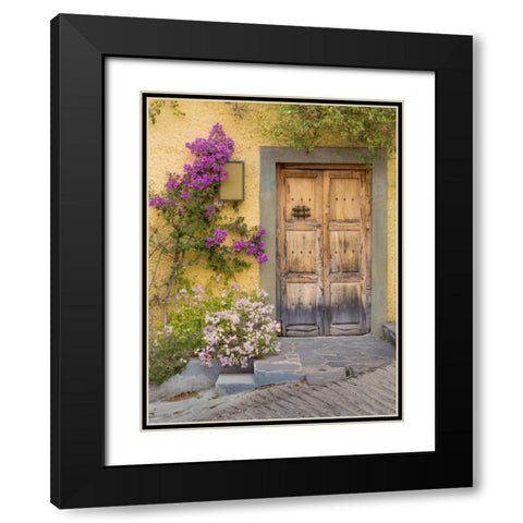 Doorway in Mexico I Black Modern Wood Framed Art Print with Double Matting by Mahan, Kathy