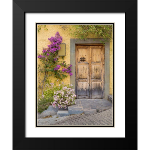Doorway in Mexico I Black Modern Wood Framed Art Print with Double Matting by Mahan, Kathy