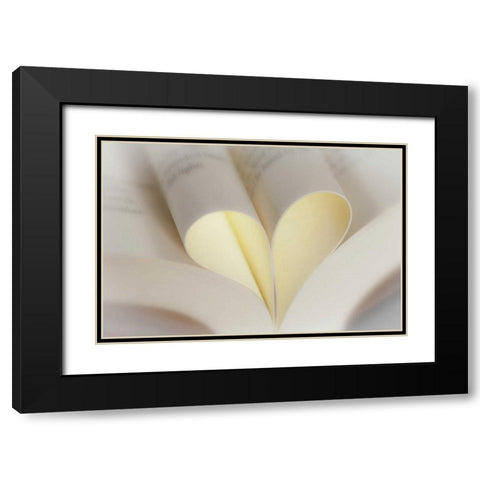Love Reading II Black Modern Wood Framed Art Print with Double Matting by Mahan, Kathy