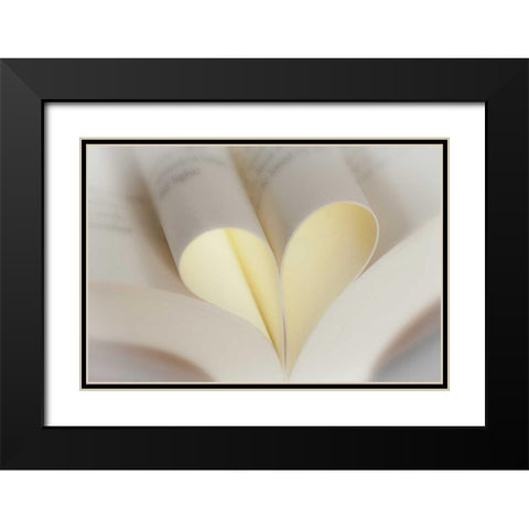 Love Reading II Black Modern Wood Framed Art Print with Double Matting by Mahan, Kathy