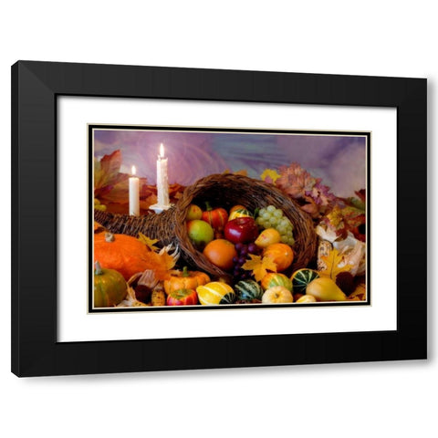 Cornucopia I Black Modern Wood Framed Art Print with Double Matting by Mahan, Kathy