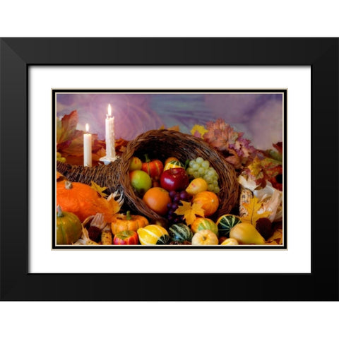 Cornucopia I Black Modern Wood Framed Art Print with Double Matting by Mahan, Kathy