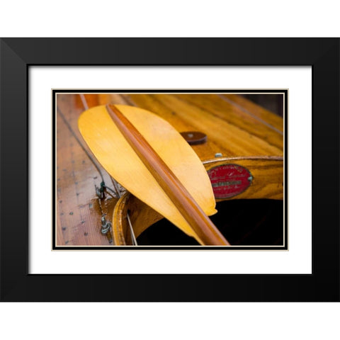 Rowboat Oar I Black Modern Wood Framed Art Print with Double Matting by Mahan, Kathy