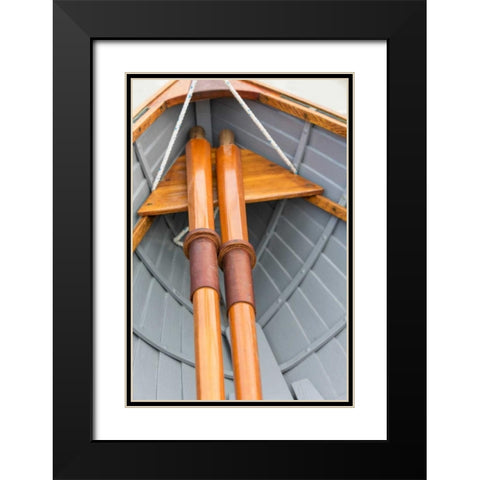 On the Boat III Black Modern Wood Framed Art Print with Double Matting by Mahan, Kathy