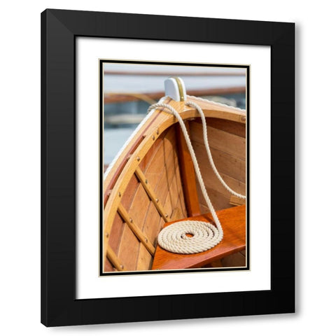 On the Boat IV Black Modern Wood Framed Art Print with Double Matting by Mahan, Kathy