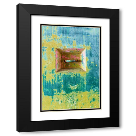 Abstract Paint II Black Modern Wood Framed Art Print with Double Matting by Mahan, Kathy