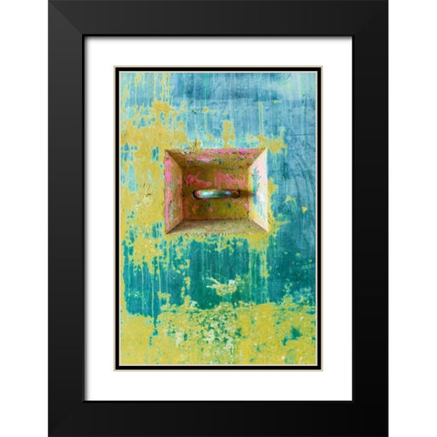 Abstract Paint II Black Modern Wood Framed Art Print with Double Matting by Mahan, Kathy