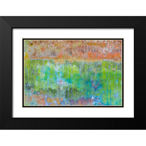 Color IV Black Modern Wood Framed Art Print with Double Matting by Mahan, Kathy