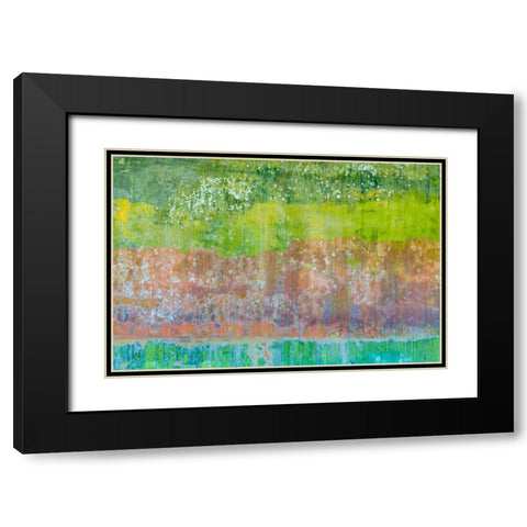 Color V Black Modern Wood Framed Art Print with Double Matting by Mahan, Kathy