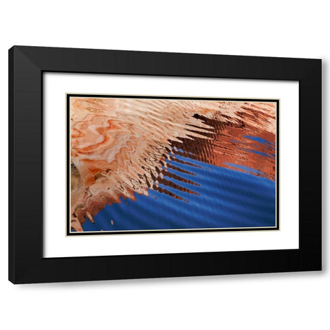 Boat Wake II Black Modern Wood Framed Art Print with Double Matting by Mahan, Kathy
