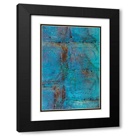 Sculptural Metal III Black Modern Wood Framed Art Print with Double Matting by Mahan, Kathy