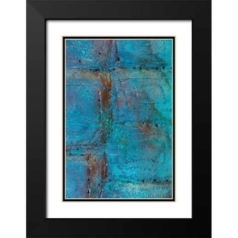 Sculptural Metal III Black Modern Wood Framed Art Print with Double Matting by Mahan, Kathy