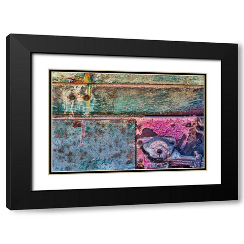 Old Truck II Black Modern Wood Framed Art Print with Double Matting by Mahan, Kathy