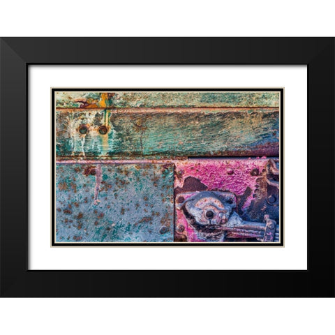 Old Truck II Black Modern Wood Framed Art Print with Double Matting by Mahan, Kathy