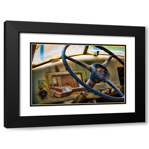 Old Truck IV Black Modern Wood Framed Art Print with Double Matting by Mahan, Kathy